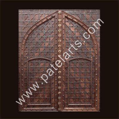 Designer Paan Shape Wooden Door