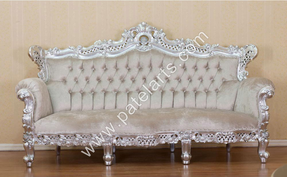 Silver Sofa Set, Silver, Royal Silver Sofa Set, Victorian Silver Sofa