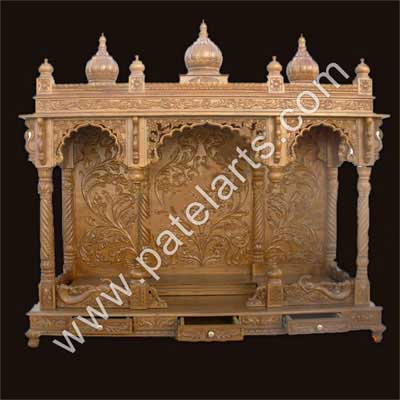 wooden temple suppliers, india